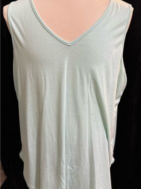 Alala Light Mint V-Neck Sleeveless Tank Top